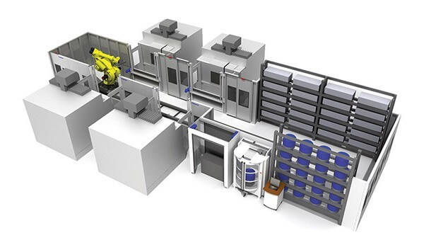 robot przemysłowy Fastems RoboFM